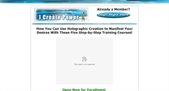 Desktop Screenshot of icreatepower.com